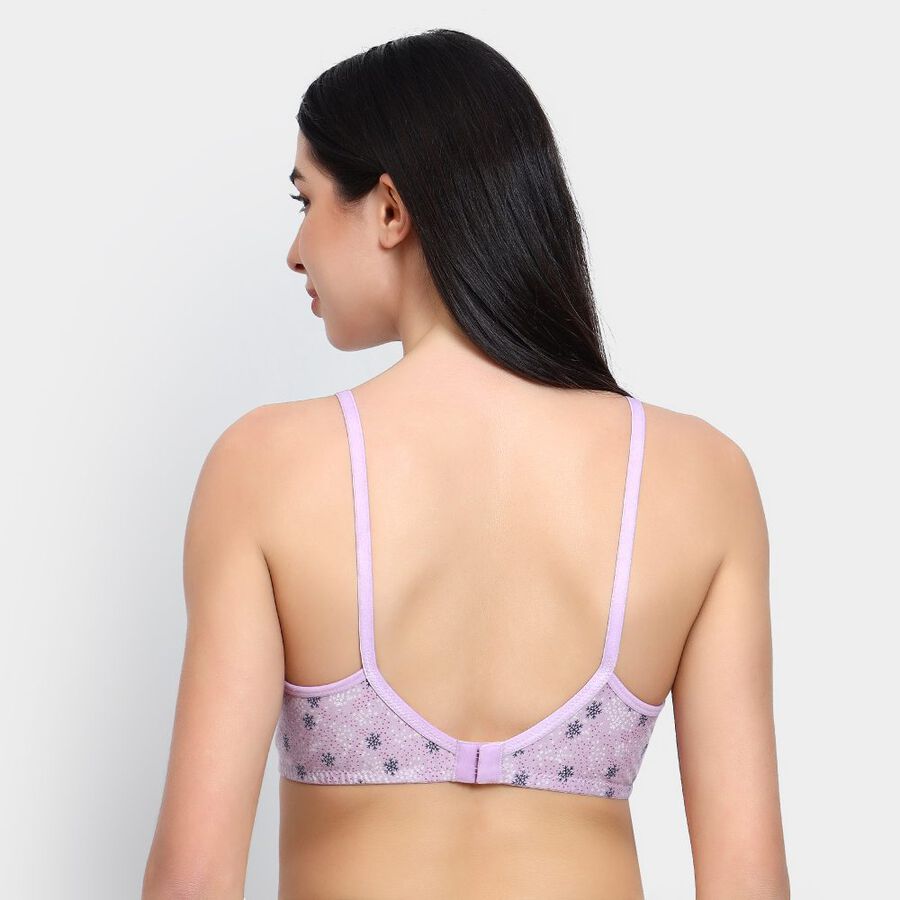 Ladies' 100% Cotton Non-Padded Bra, गुलाबी, large image number null